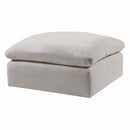 Naveen Ottoman, Ivory Linen Acme