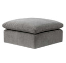 Naveen Ottoman, Gray Linen Acme