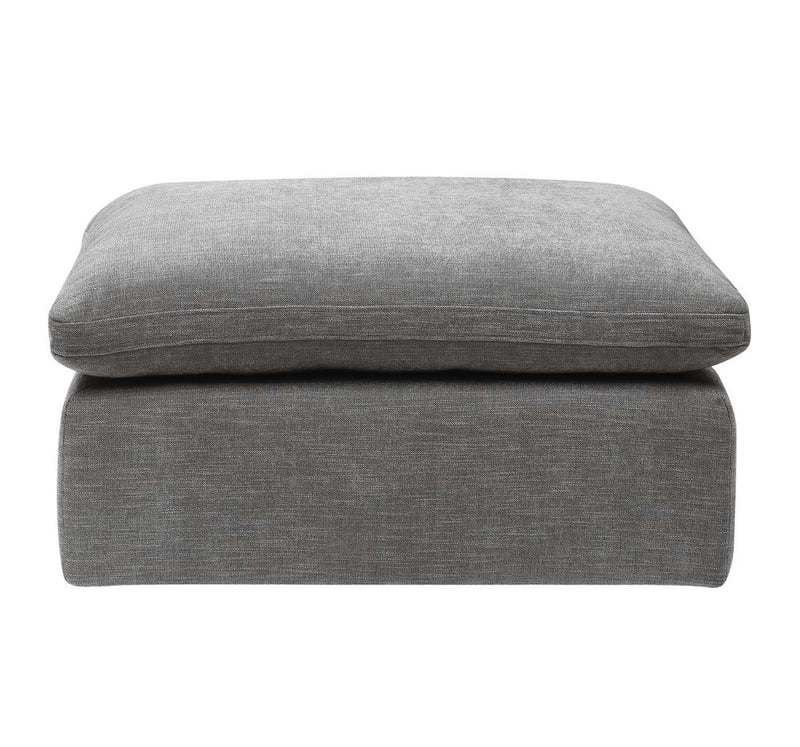Naveen Ottoman, Gray Linen Acme