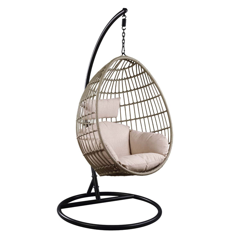Vasant Hanging Chair, Fabric & Wicker Acme