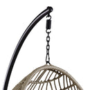 Vasant Hanging Chair, Fabric & Wicker Acme