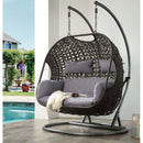 Vasant Hanging Chair, Fabric & Wicker Acme