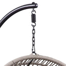 Vasant Hanging Chair, Beige Fabric & Rope Acme