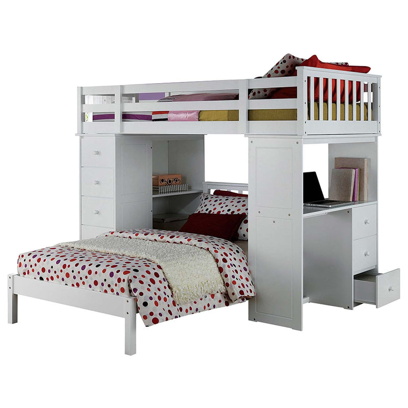 Freya Twin Bed, White Finish Acme