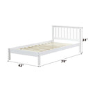 Freya Twin Bed, White Finish Acme
