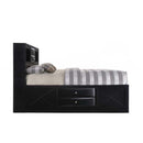 Ireland King Bed w/Storage, Black Finish Acme