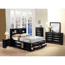 Ireland Full Bed w/Storage, Black Finish Acme