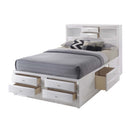 Ireland Full Bed w/Storage, White Finish Acme