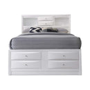 Ireland Full Bed w/Storage, White Finish Acme