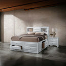 Ireland Full Bed w/Storage, White Finish Acme