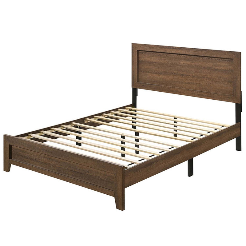 Miquell King Bed, Oak Finish Acme