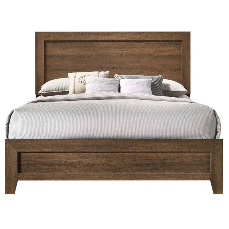 Miquell King Bed, Oak Finish Acme