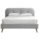 Graves Queen Bed, Gray Fabric Acme