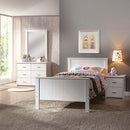 Bungalow Twin Bed, White Finish Acme