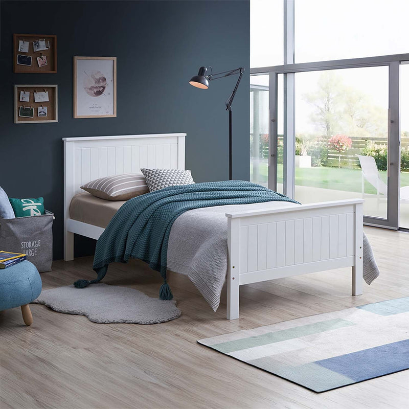 Bungalow Twin Bed, White Finish Acme