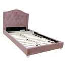 Reggie Twin Bed, Pink Fabric Acme
