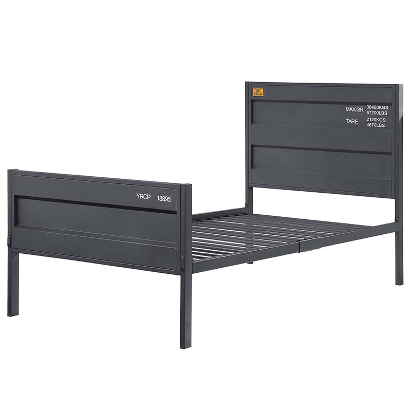 Cargo Full Bed, Gunmetal Finish Acme