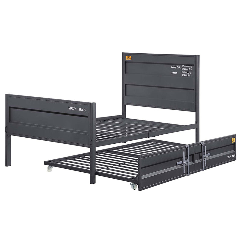 Cargo Full Bed, Gunmetal Finish Acme