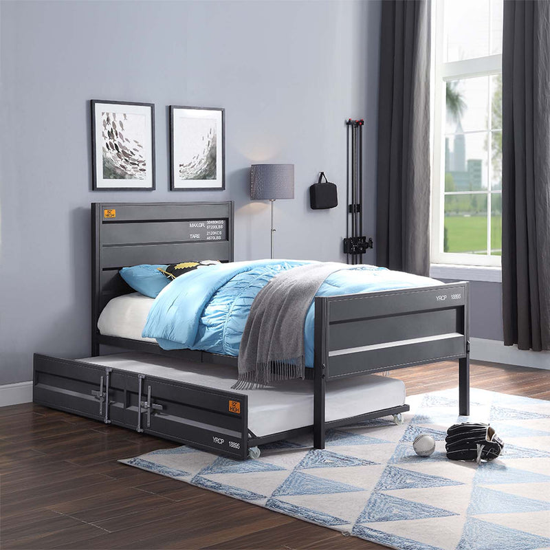 Cargo Full Bed, Gunmetal Finish Acme
