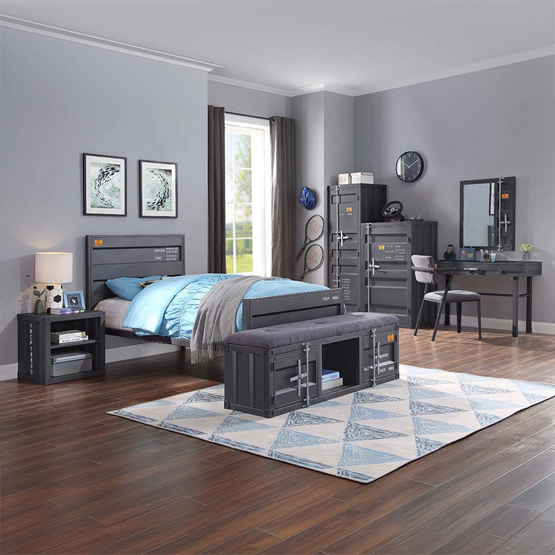 Cargo Full Bed, Gunmetal Finish Acme