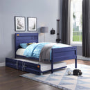 Cargo Twin Bed, Blue Finish Acme