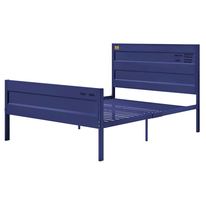 Cargo Full Bed, Blue Finish Acme