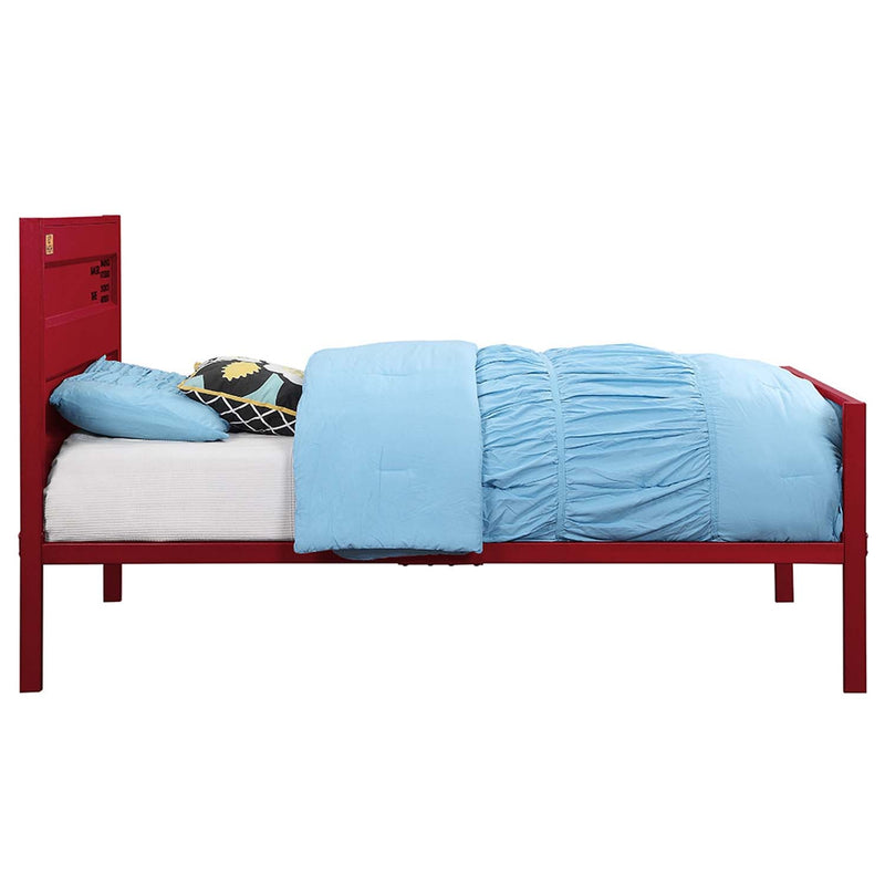 Cargo Full Bed, Red Finish Acme