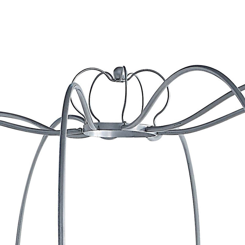 Priya Twin Bed w/Canopy, Silver Finish Acme