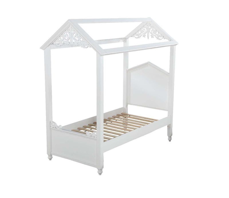 Rapunzel Full Bed, White Finish Acme