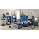 Tobi Twin Bed, Blue, Red & Black Finish Acme