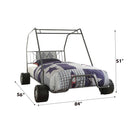 Xander Twin Bed, Go Kart Gunmetal Finish Acme