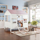 Spring Cottage Full Bed, White & Pink Finish Acme