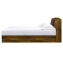 Hestia Queen Bed w/Storage, Walnut Finish Acme