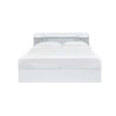 Perse Queen Bed w/Storage, White Finish Acme