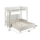 Celerina Queen Bed, Weathered White Finish Acme