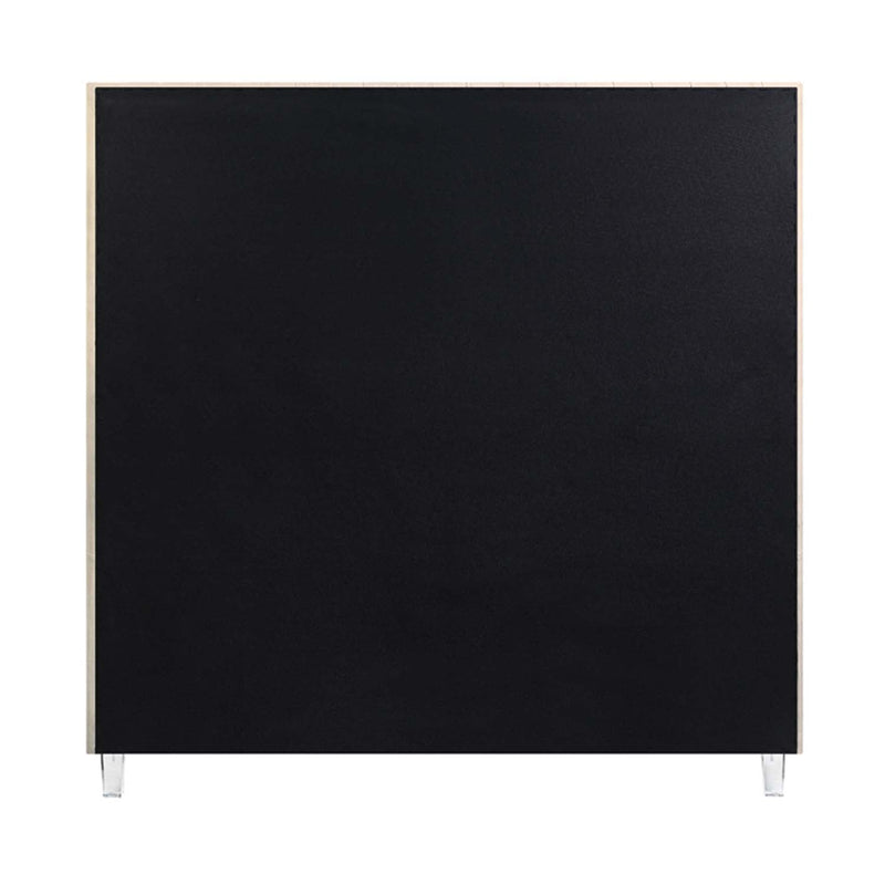 Edzia King Bed, Beige Velvet Acme