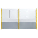 Gaines Queen Bed, Gray High Gloss Finish Acme