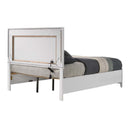 Haiden Queen Bed w/Led & Storage, White Finish Acme