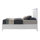 Haiden King Bed w/Led & Storage, White Finish Acme