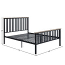 Zudora Full Bed, Antique Oak & Black Finish Acme
