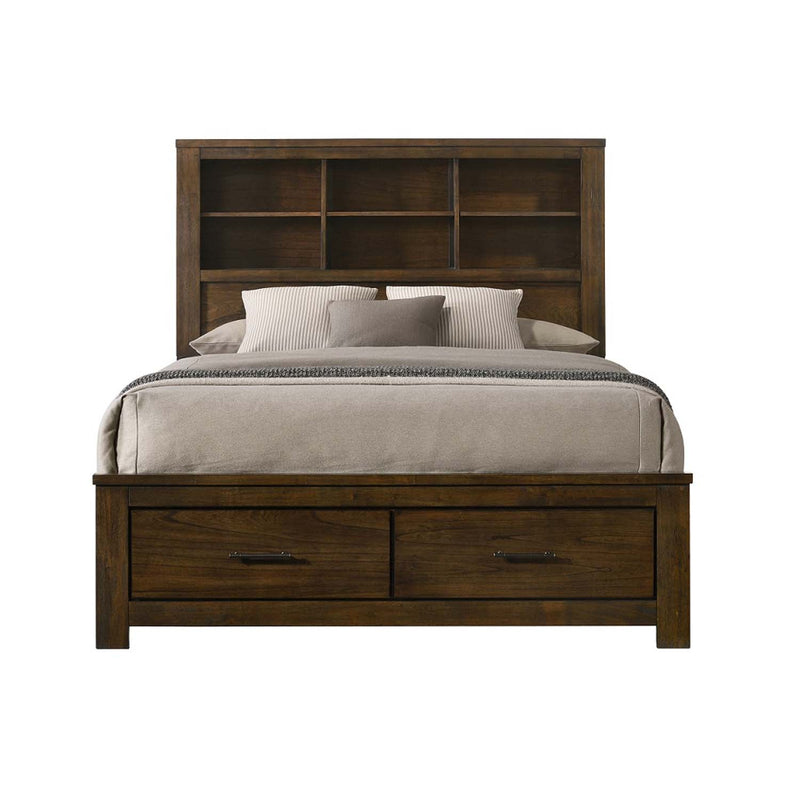 Merrilee II Queen Bed w/Storage, Oak Finish Acme