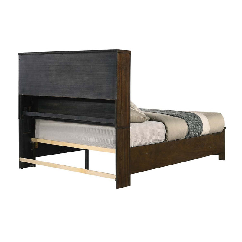 Merrilee II Queen Bed w/Storage, Oak Finish Acme