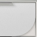 Tarian Queen Bed w/Led & Storage, White Boucle & Pearl White Finish Acme