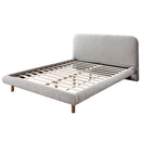 Cleo Queen Bed, Gray Boucle Acme