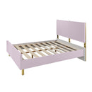 Gaines Full Bed, Pink High Gloss Finish Acme