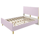 Gaines Full Bed, Pink High Gloss Finish Acme