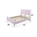 Gaines Full Bed, Pink High Gloss Finish Acme