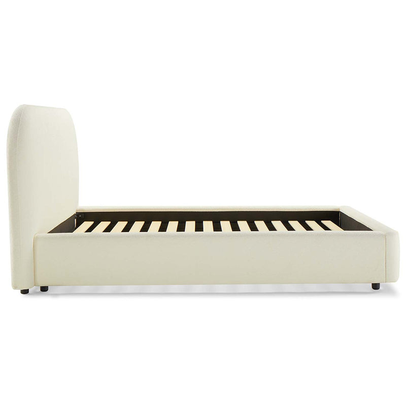 Arden Eastern King Bed, Beige Fabric Acme