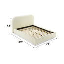 Arden Queen Bed, Beige Fabric Acme