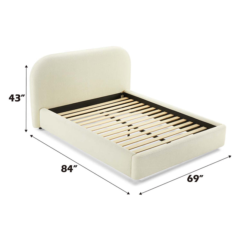Arden Full Bed, Beige Fabric Acme